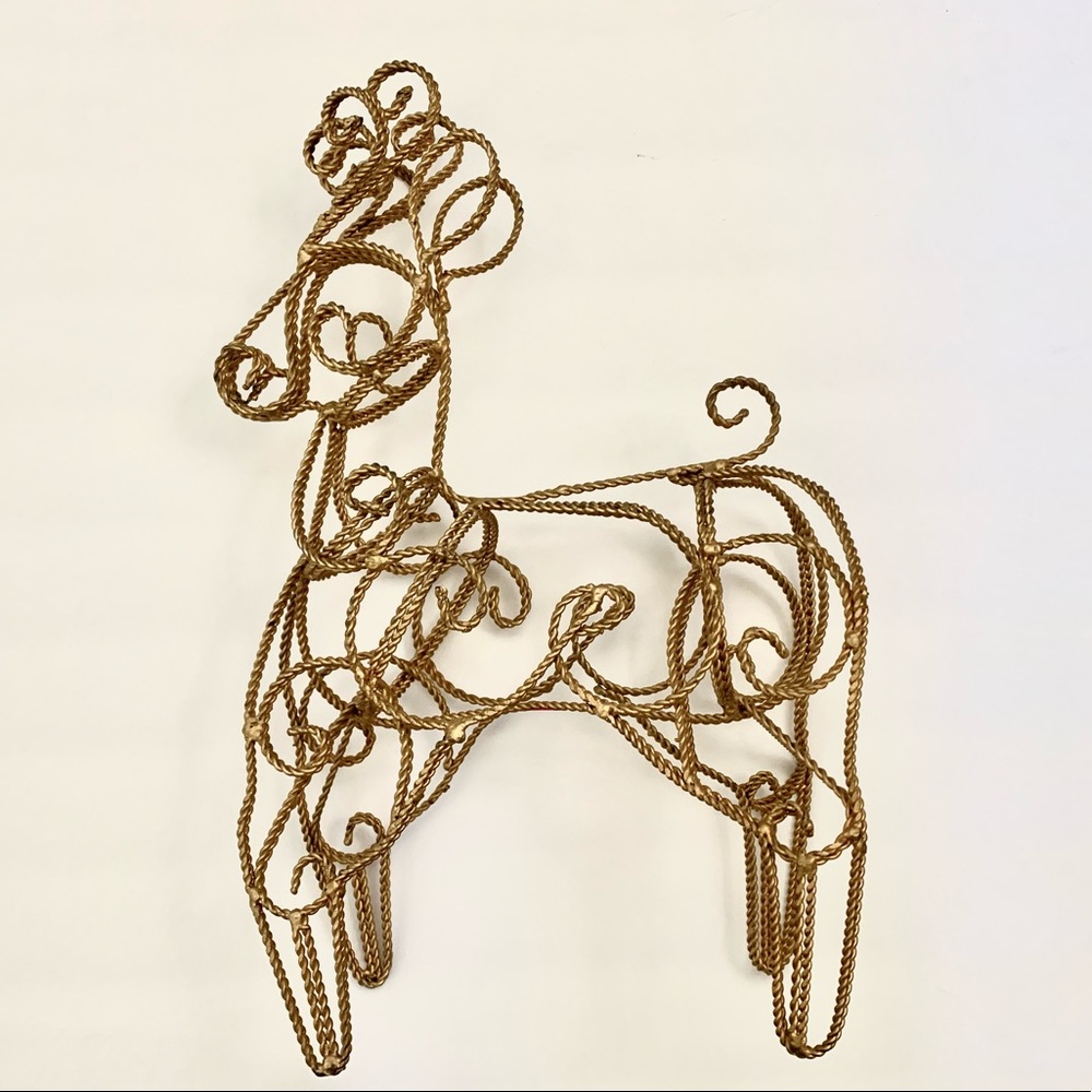 Brass Wired Reindeer